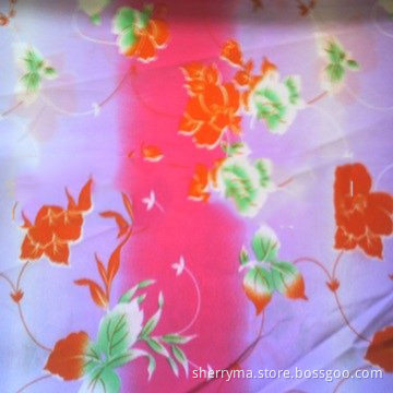Very feminine nonpleadable plain printed chiffon fabric